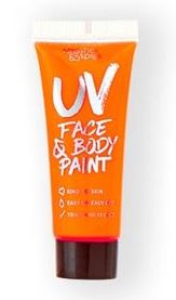 verkoop - attributen - Make-up - Body and face UV paint tube oranje